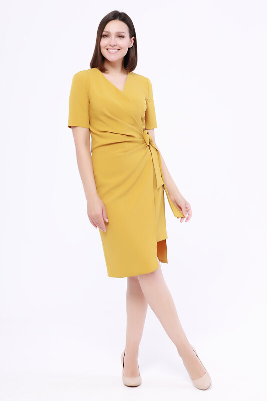 VISERDI Платье 106628 4297-грчч 450995 Горчичный
