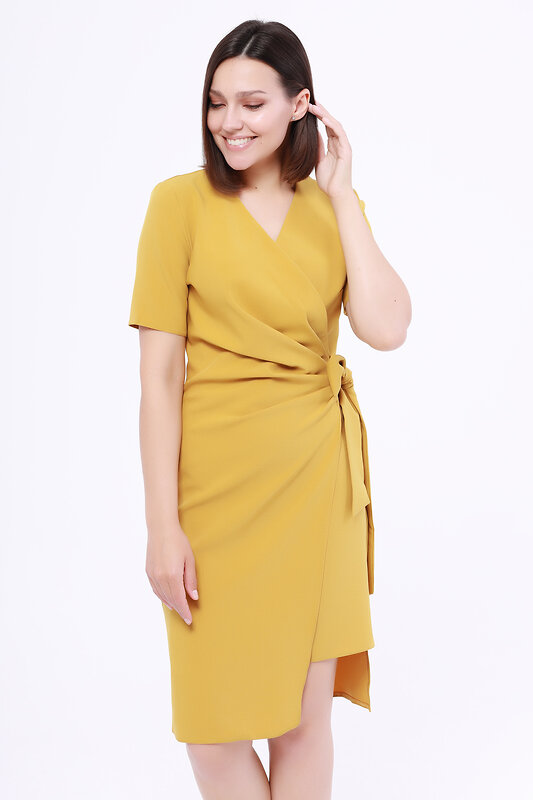 VISERDI Платье 106628 4297-грчч 450995 Горчичный