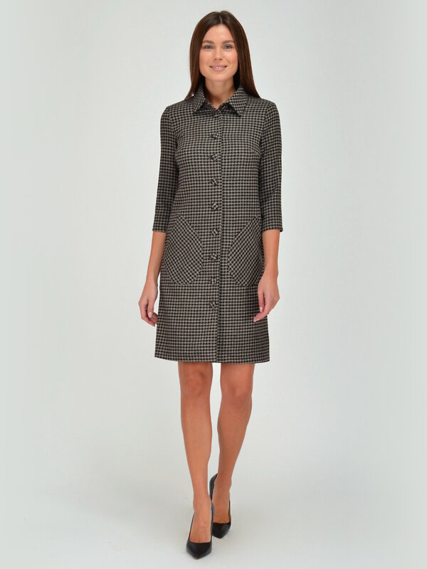 VISERDI Платье 107661 1959-чклл 4191035 Черный/бежевый