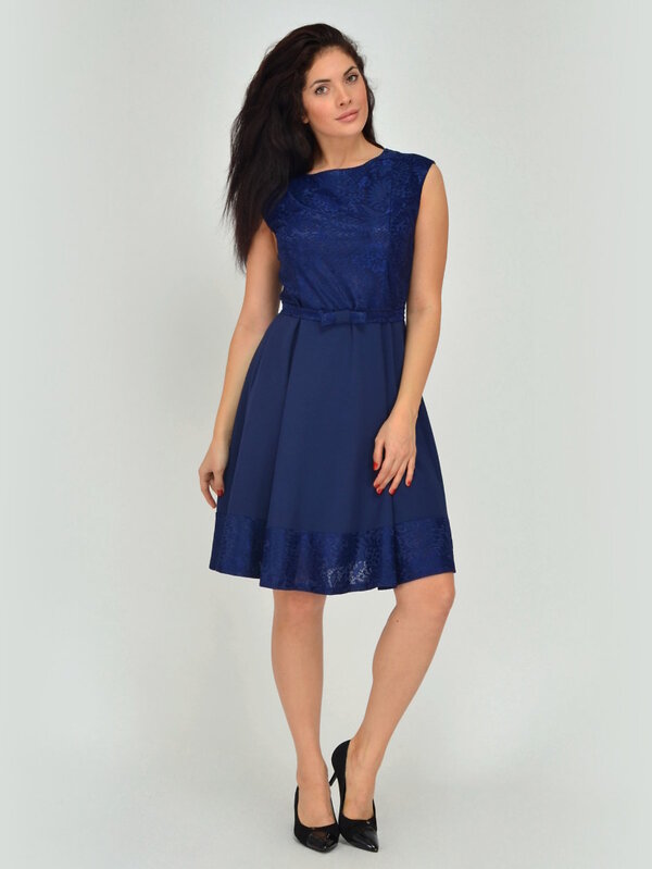 VISERDI Платье 107696 1775-син 419815 Синий