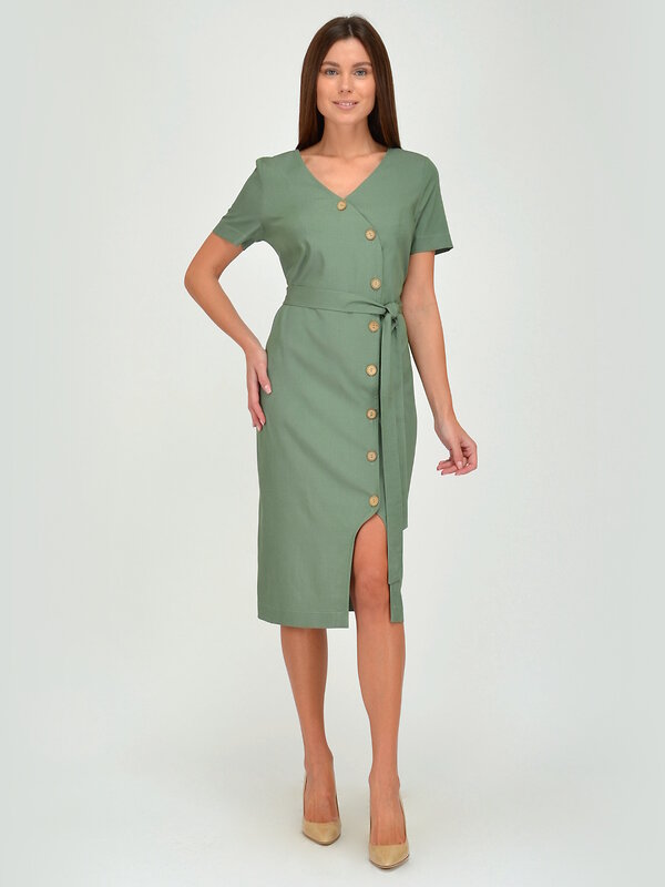 VISERDI Платье 120617 10011-олв 459850 оливковый