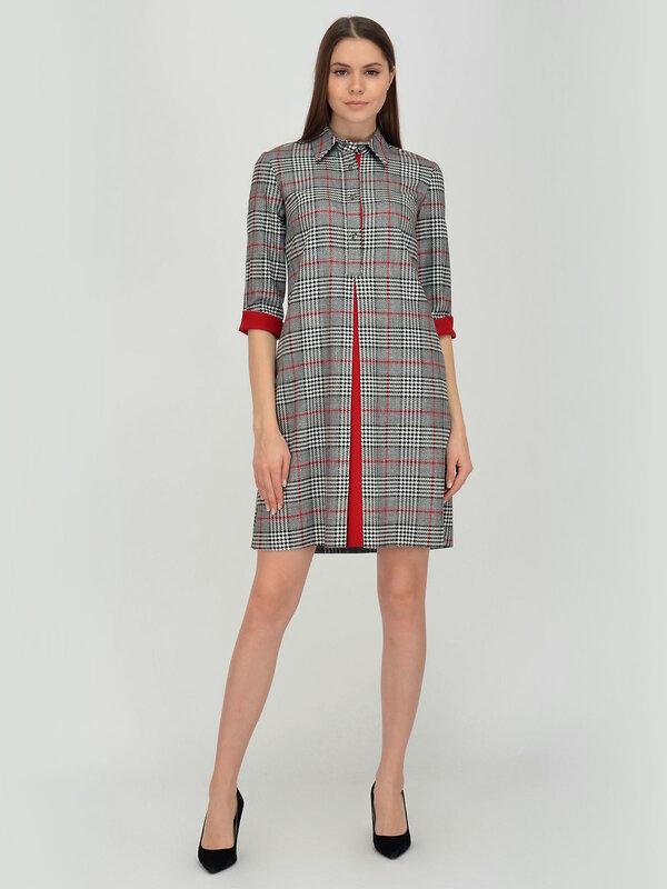VISERDI Платье 120667 4289-крс 4401130 серый