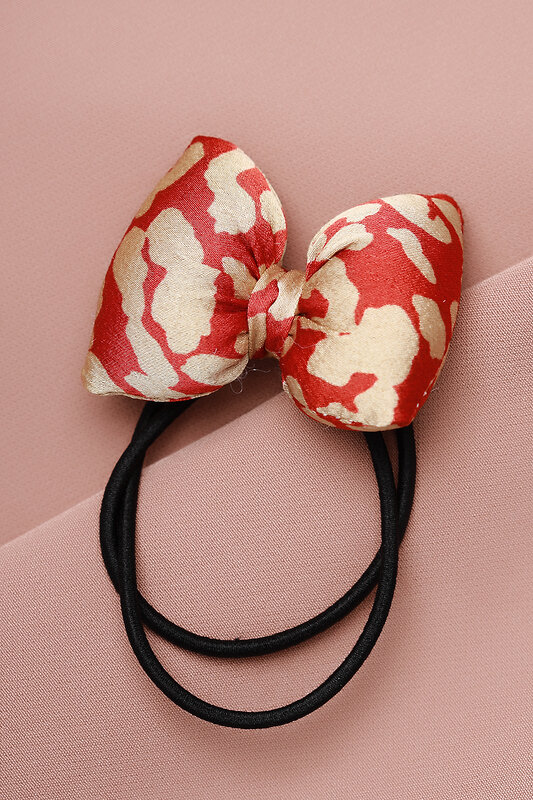 FASHION JEWELRY Резинка для волос 123196 FJ-88 Красный/золотой
