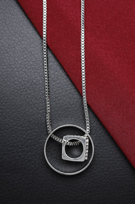 FASHION JEWELRY Кулон 123957 FJ-43 Серебряный