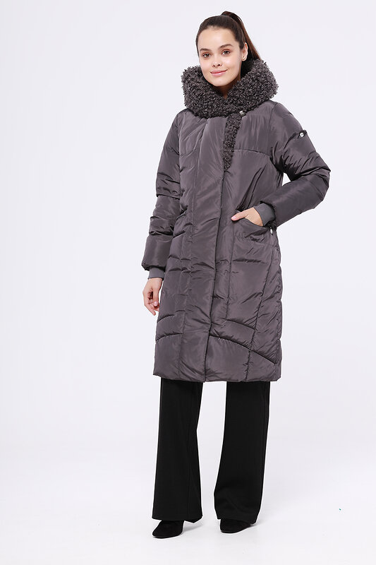DIMMA Пальто 125072 2109 Серо-сиреневый