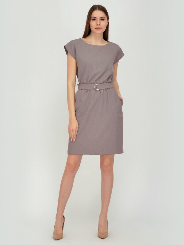 VISERDI Платье 146723 10115-беж 450750 кофейный