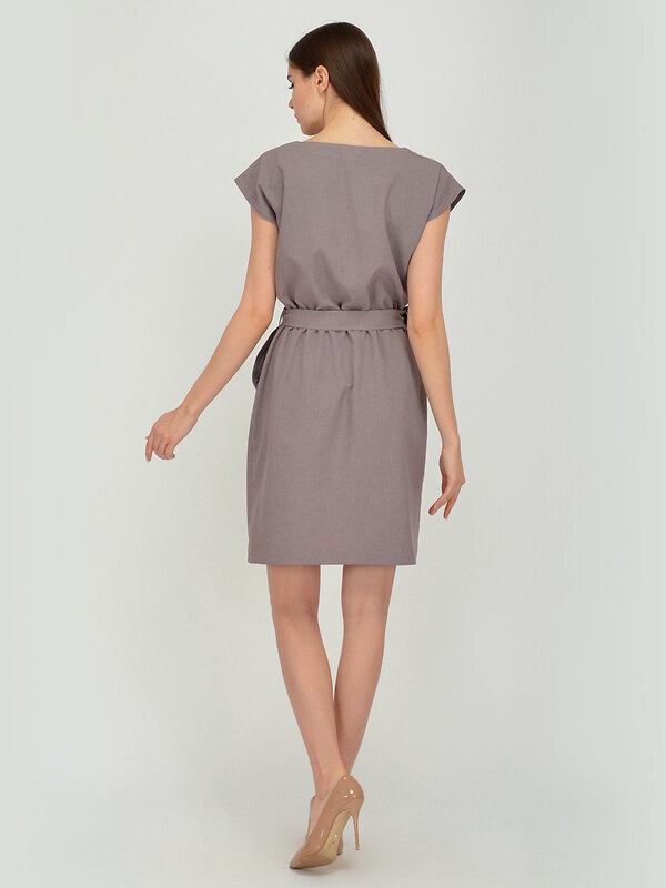 VISERDI Платье 146723 10115-беж 450750 кофейный