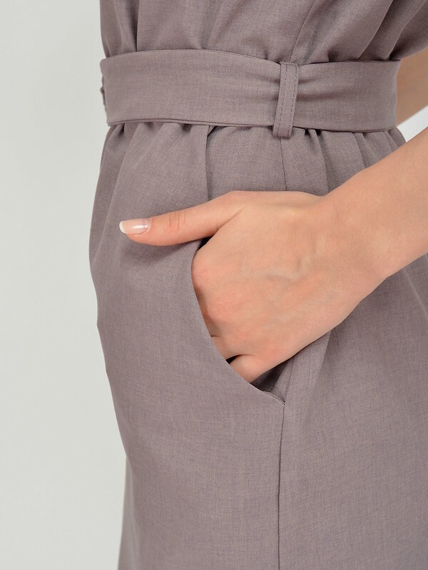 VISERDI Платье 146723 10115-беж 450750 кофейный