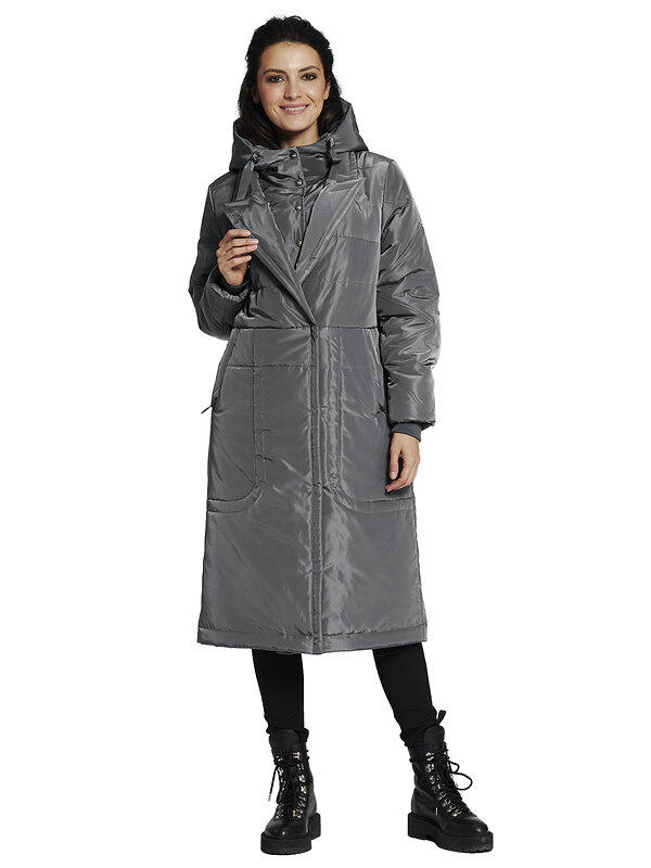 DIMMA Пальто 151961 2123 Серо-зеленый