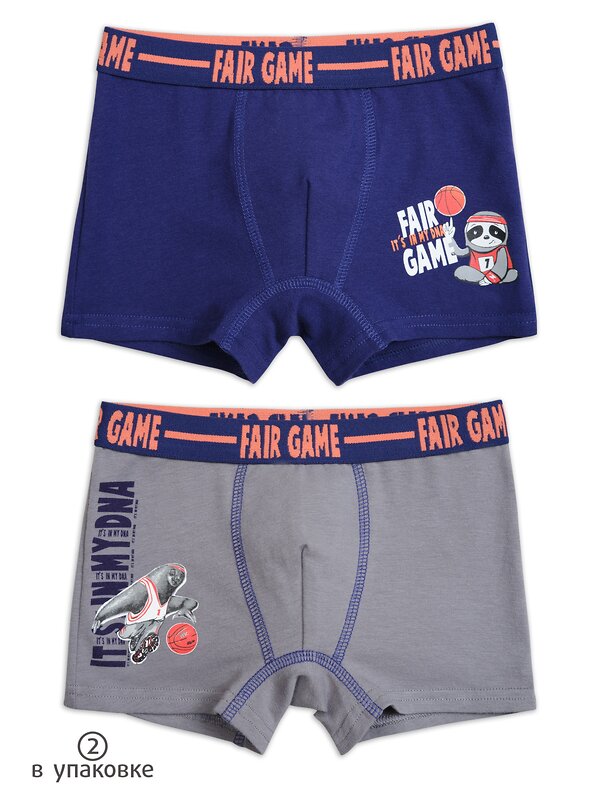 PELICAN Трусы 152385 BUHB3225(2) Темно-синий/серый