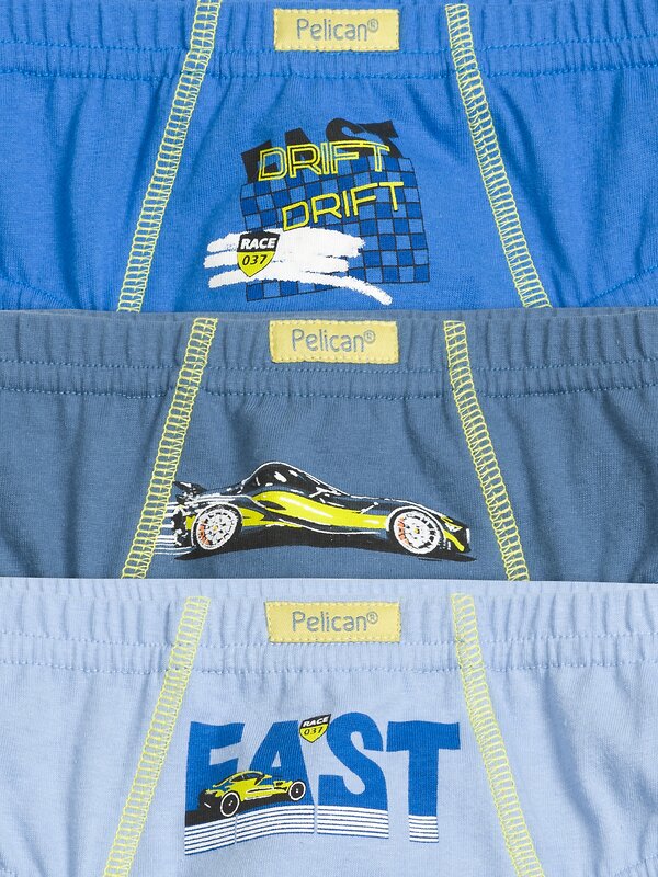 PELICAN Трусы 152391 BULB3206(3) Синий/серый/голубой