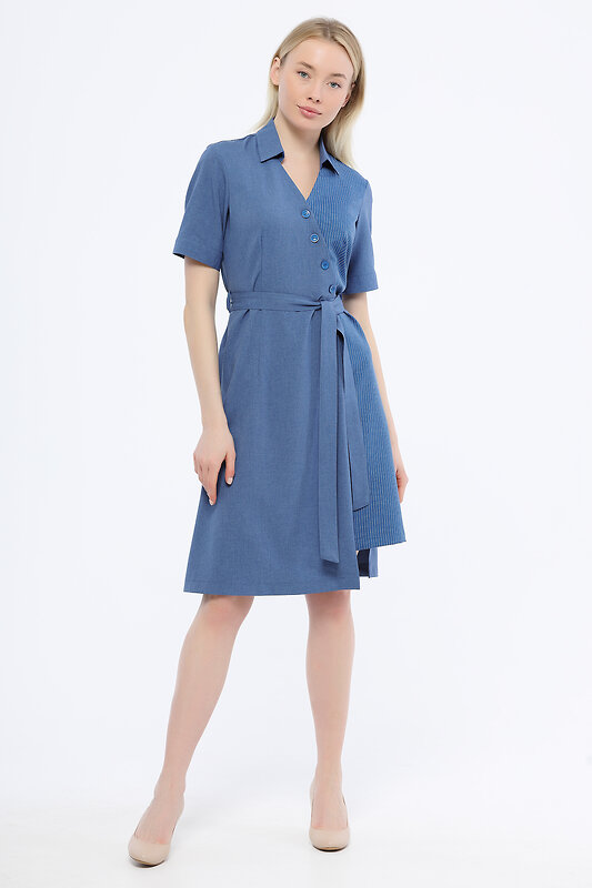 VISERDI Платье 158554 10096-син 441805 синий