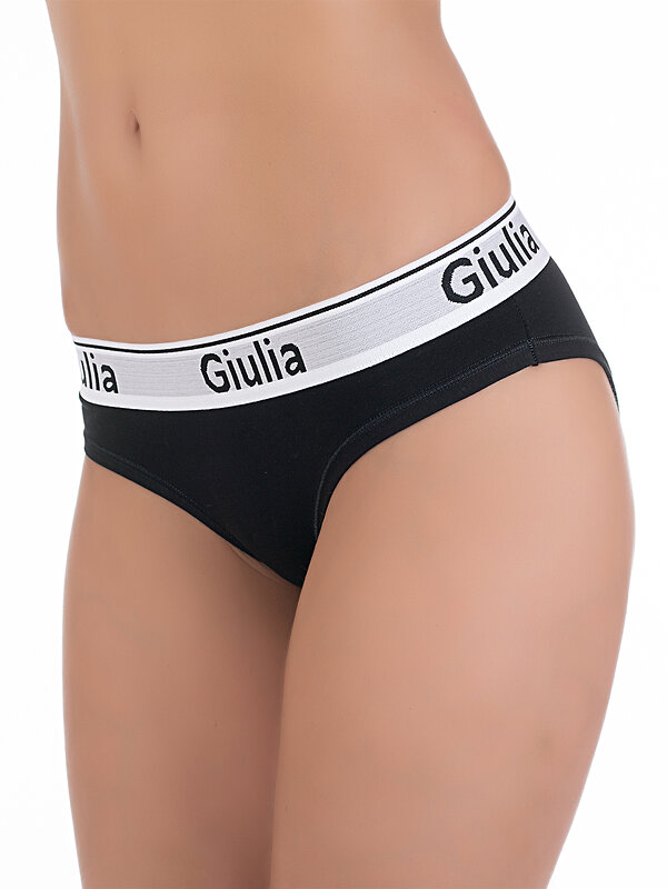 JS Giulia Трусы 159128 COTTON SLIP 02 Черный